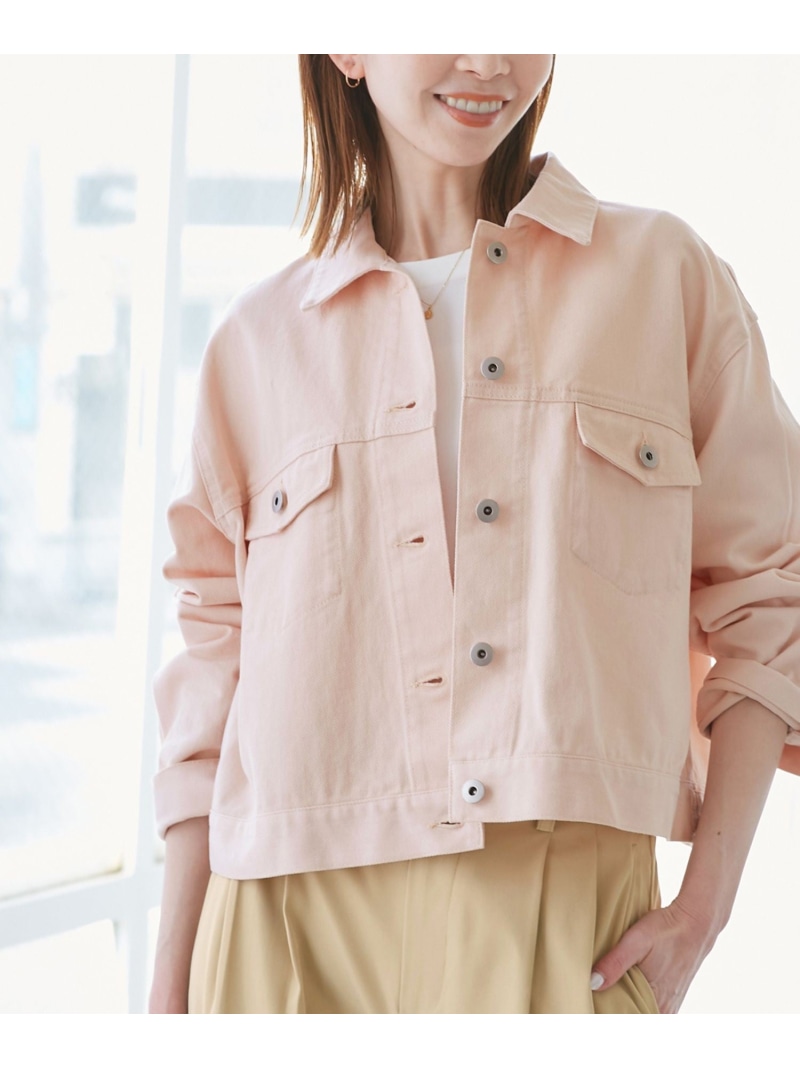 美品 コスチュームナショナル ピンクデニムジャケット サイズ40*CD337 美品 コスチュームナショナル ピンクデニムジャケット サイズ40