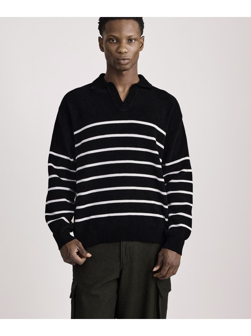 【SALE／50%OFF】Seaport Skipper Sweater Saturdays NYC サタデーズ　ニューヨークシティ トップス ニット ブラウン ブラック【RBA_E】【送料無料】[ Fashion]