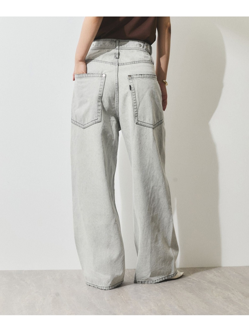 【WEB限定】ディープライズワイドデニム ADAM ET ROPE' FEMME アダムエロペ パンツ ジーンズ・デニムパンツ ブラック ブルー【送料無料】[ Fashion]｜J&rsquo;aDoRe JUN ONLINE