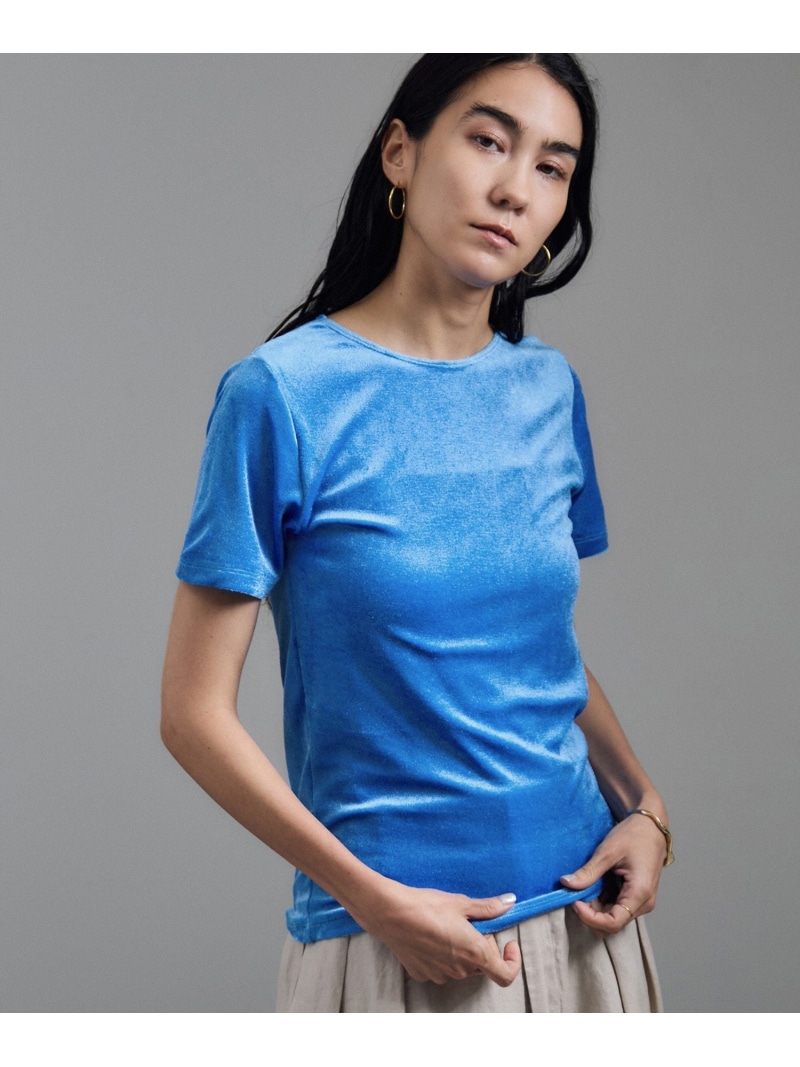 【SALE／40%OFF】【Baserange(ベースレンジ)】OMO TEE SHIRT SALON adam et rope' サロン アダム エ ロペ トップス カットソー・Tシャツ ブルー【RBA_E】【送料無料】[ Fashion]