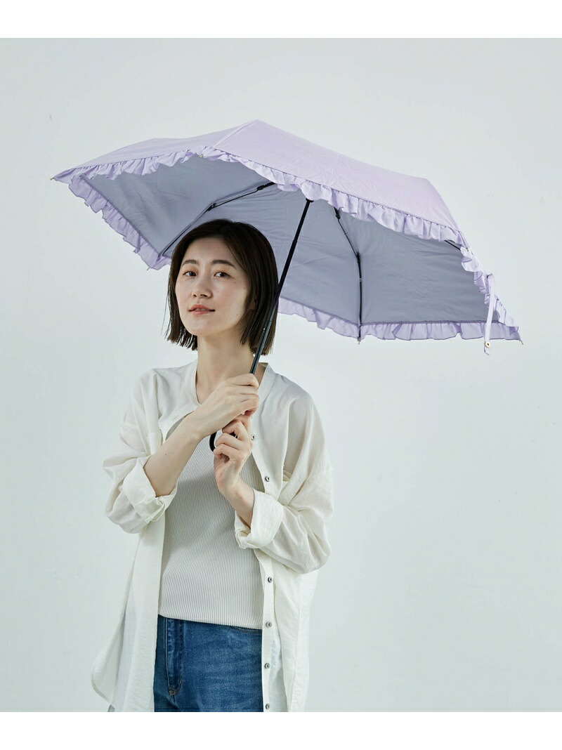 晴雨兼用 遮光クラシックフリル折り畳み傘 ロペピクニック Picnic ファッショングッズ Rope Passage 晴雨兼用 遮光クラシックフリル折り畳み傘 ロペピクニック Picnic ファッショングッズ Rope Passage