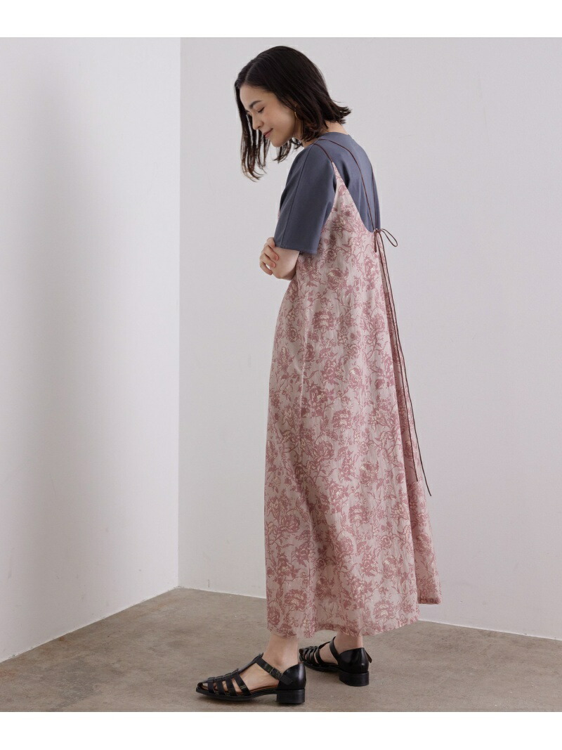 楽天市場 ベジプリントキャミワンピース Salon Adam Et Rope サロン アダム エ ロペ ワンピース ワンピースその他 ピンク グリーン 送料無料 Rakuten Fashion J Adore Jun Online