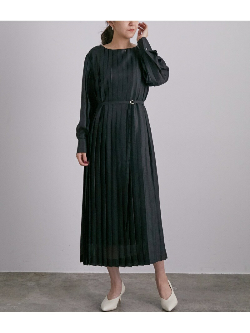 特別オファー ワンピース Rakuten ベージュ 送料無料 ブラック ワンピースその他 ワンピース ロペ エ アダム サロン Rope Et Adam Salon Fashion ミストロンツイルプリーツワンピース Dgb Gov Bf