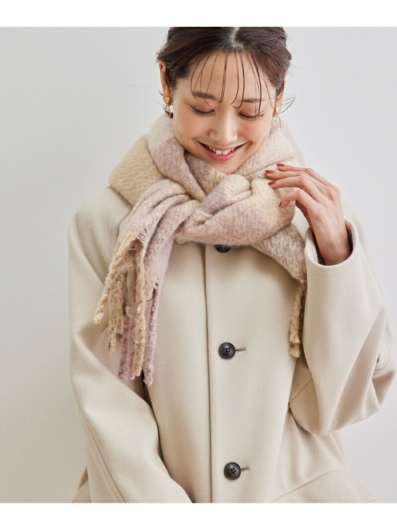 バルキーフリンジチェックストール Rope Picnic ロペピクニック ファッショングッズ Passage バルキーフリンジチェックストール Rope Picnic ロペピクニック ファッショングッズ Passage