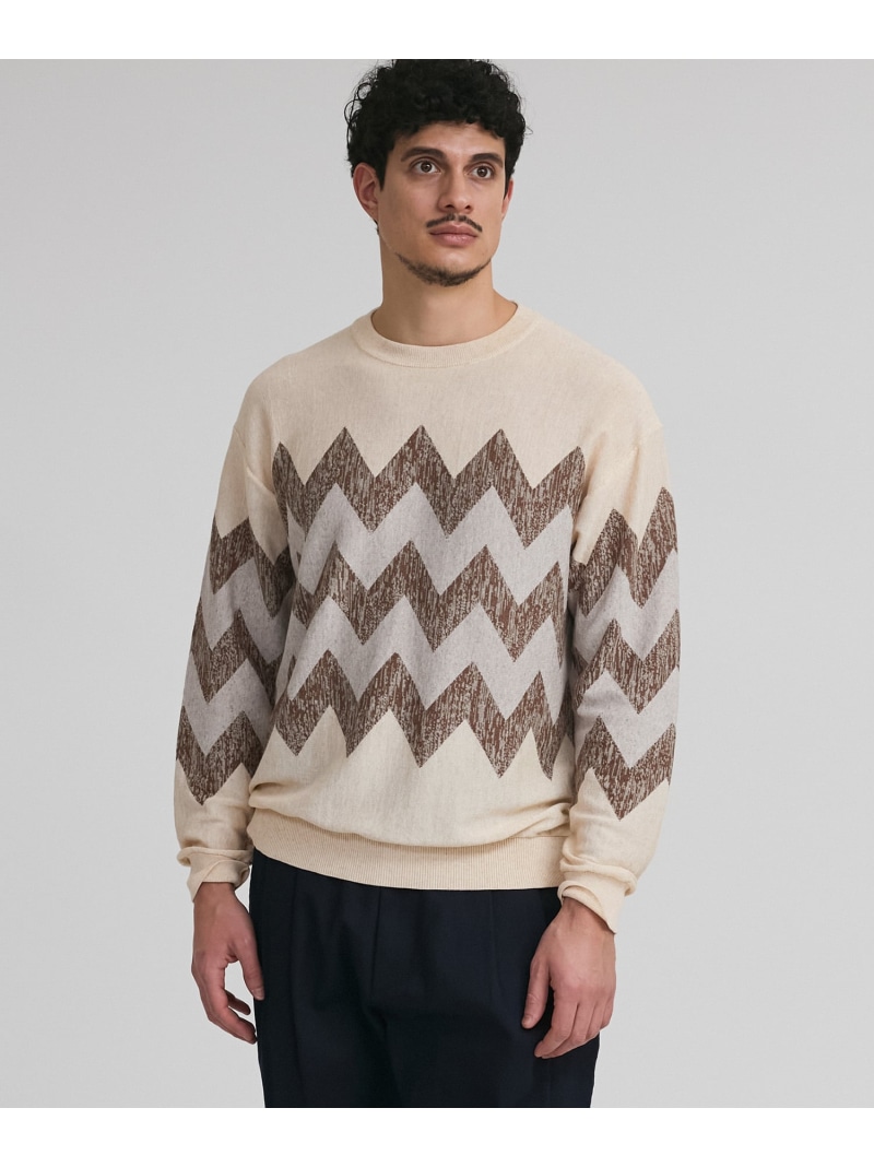 【SALE／40%OFF】Greg Spike Sweater Saturdays NYC サタデーズ　ニューヨークシティ トップス ニット グレー ホワイト【RBA_E】【送料無料】[ Fashion]