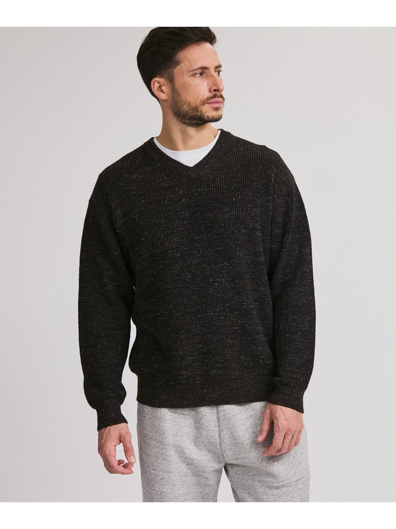 【SALE／40%OFF】Charles V-neck Sweater Saturdays NYC サタデーズ　ニューヨークシティ トップス ニット ブラック ホワイト【RBA_E】【送料無料】[ Fashion]