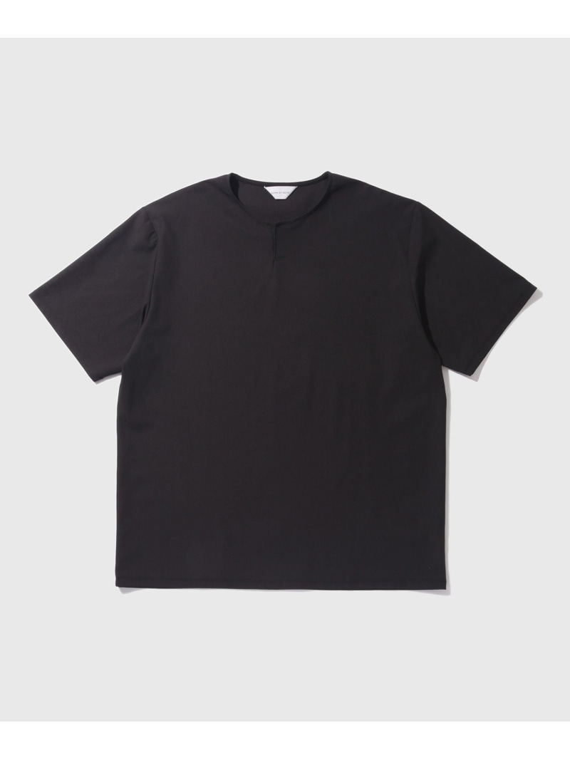 【Primeflex/プライムフレックス】キーネック Tシャツ ADAM ET ROPE' HOMME アダムエロペ トップス カットソー・Tシャツ ネイビー ブラック【送料無料】[ Fashion]