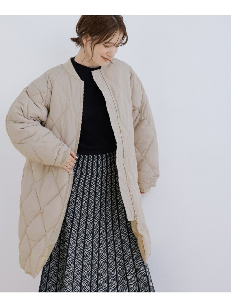 ロング丈ダイヤキルトコート JAYRO ジャイロ カーキ[Rakuten Fashion