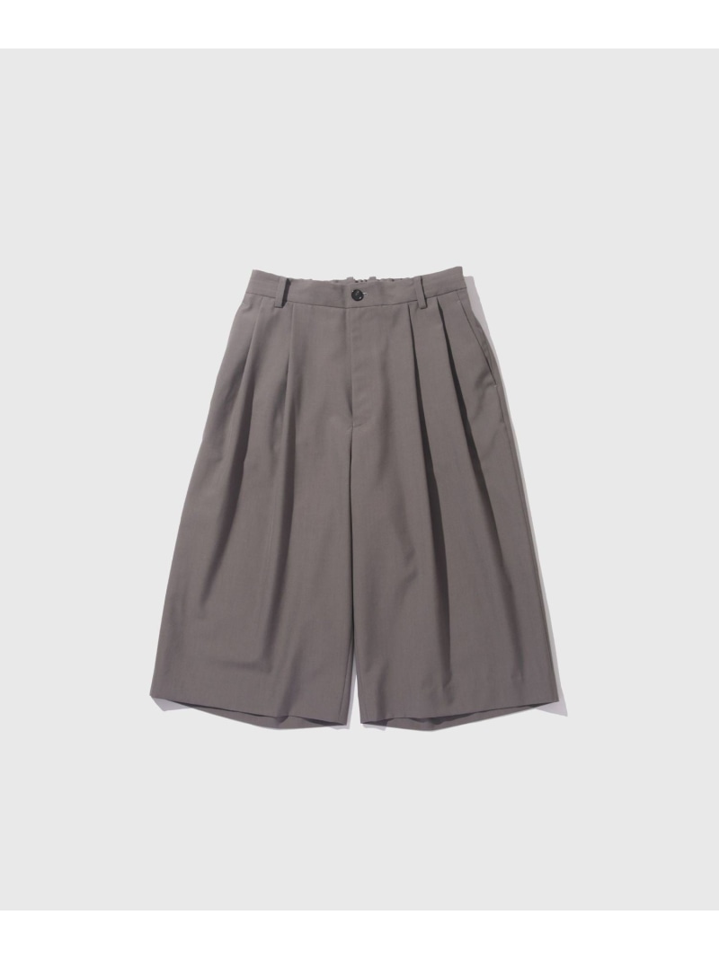 【SALE／30%OFF】ドライウーステッドワイドショートスラックス ADAM ET ROPE' HOMME アダムエロペ パンツ その他のパンツ グレー ブラック【RBA_E】【送料無料】[ Fashion]｜J&rsquo;aDoRe JUN ONLINE