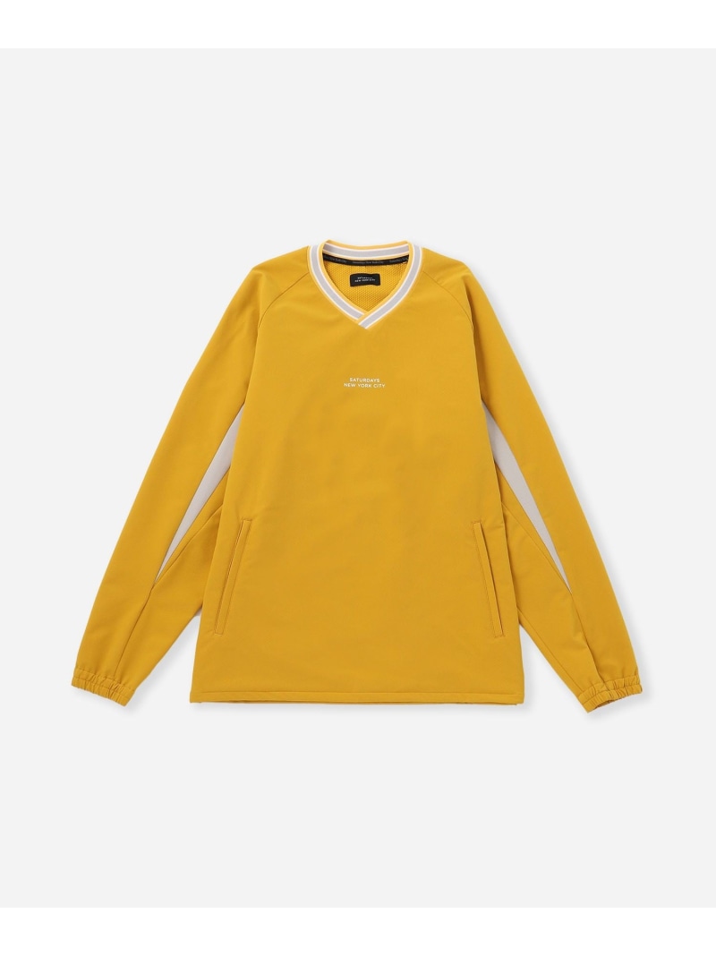 【SALE／30%OFF】STORM FLEECE LS Pull Over Saturdays Golf サタデーズ ニューヨーク州シティ ジャケット・アウター 上衣・前掛け 黄色 黒いこと 赤銅色【RBA_E】【貨物輸送無料】[ Fashion]