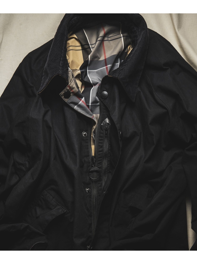 《別注》【Barbour/バブアー】TRANSPORT リバーシブルブルゾン / ブルガリア共和国製 ADAM ET ROPE\u0027 HOMME アダムエロペ ジャケット・アウター 上衣・前掛け 黒いこと【貨物輸送無料】[ Fashion]