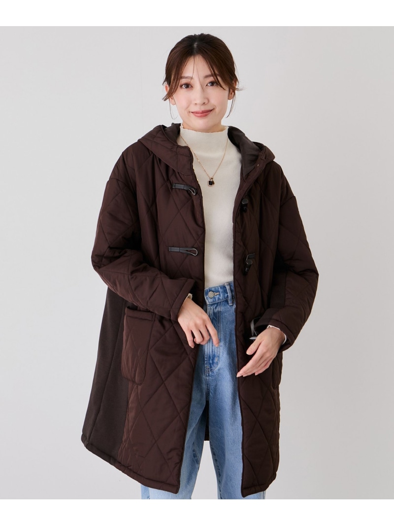 【SALE／30%OFF】中綿キルトダッフルコート JAYRO ジャイロ ジャケット・アウター ダッフルコート ホワイト ブラック【RBA_E】【送料無料】[ Fashion]