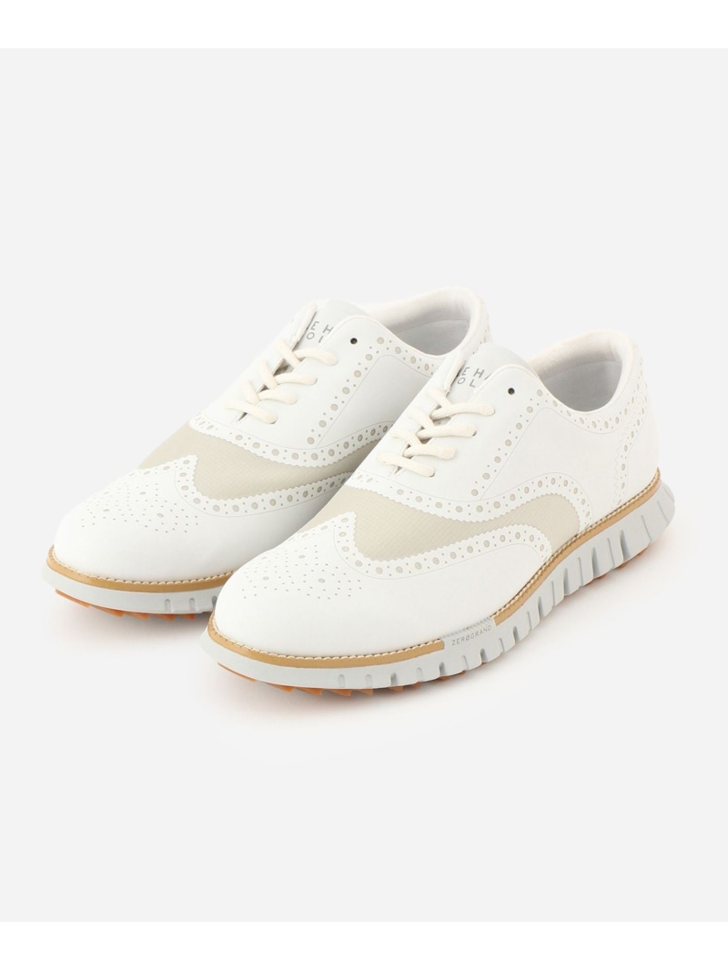 COLE HAAN ZEROGRAND REMASTERED NO SEW WINGTIP GOLF Saturdays Golf サタデーズ　ニューヨークシティ シューズ・靴 スニーカー ブラック ホワイト【送料無料】[ Fashion]