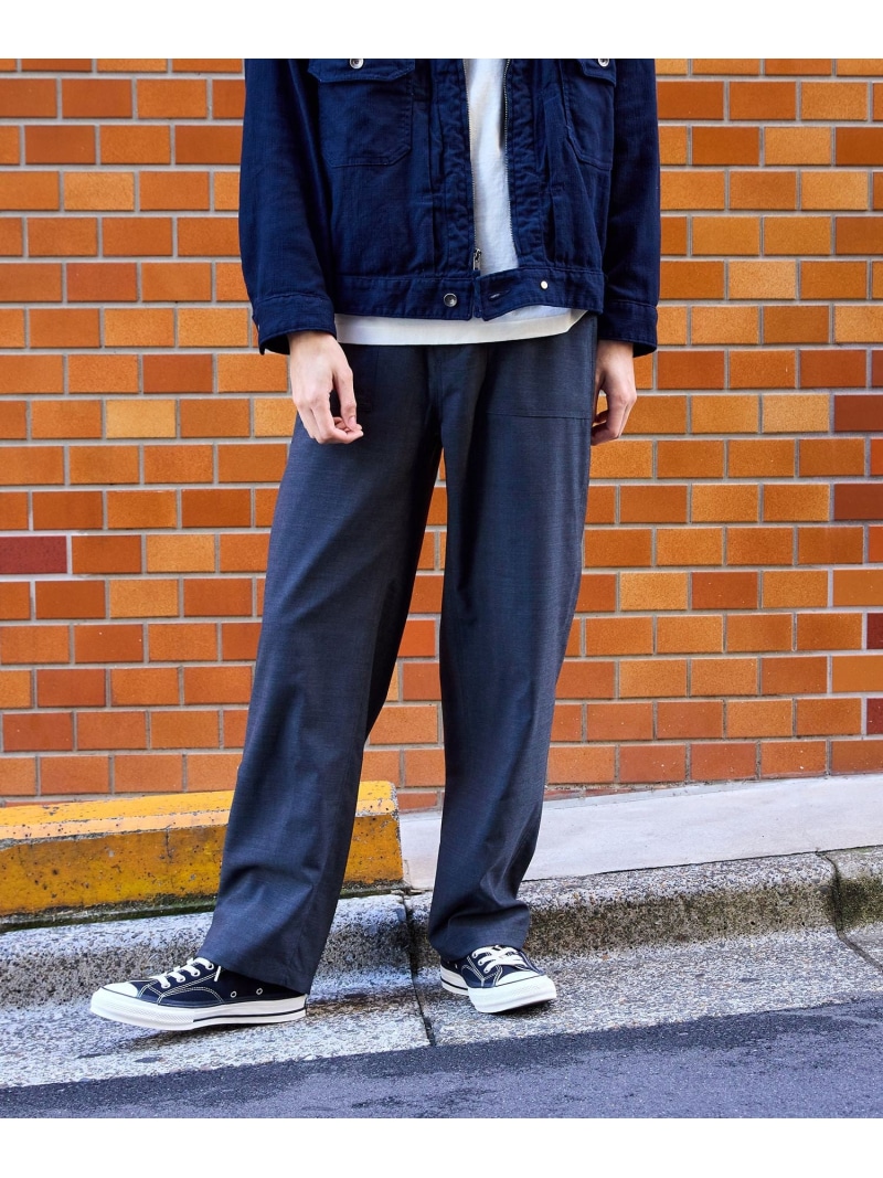 【SALE／40%OFF】【WILD LIFE TAILOR】ライトウーステッド ベイカーパンツ WILD LIFE TAILOR Adam et Rope' アダムエロペ パンツ その他のパンツ グレー ネイビー【RBA_E】【送料無料】[ Fashion]
