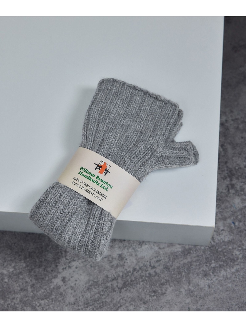 【William Brunton】3 ply 2*1 リブ ロングリストウォーマー SALON adam et rope' サロン アダム エ ロペ ファッション雑貨 手袋 レッド グレー【送料無料】[ Fashion]｜J&rsquo;aDoRe JUN ONLINE