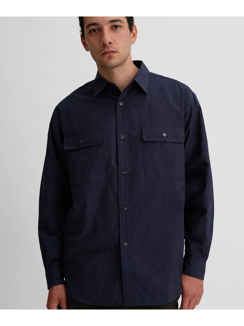【SALE／40%OFF】CHAMBRAY WORK SHIRTS Saturdays NYC サタデーズ　ニューヨークシティ トップス シャツ・ブラウス グレー ネイビー【RBA_E】【送料無料】[ Fashion]