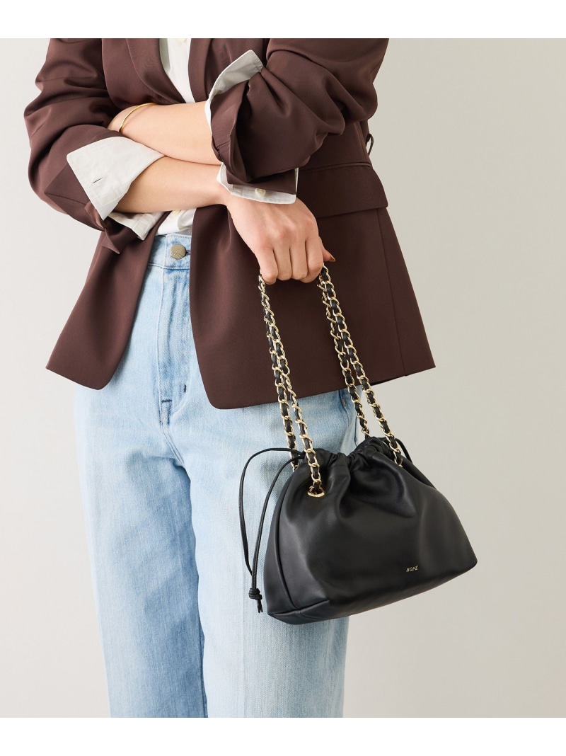 Sheep Leather Bag soiree(ソアレ) /マルチWAYバッグ ROPE' ロペ バッグ ハンドバッグ ブラック【送料無料】[ Fashion]