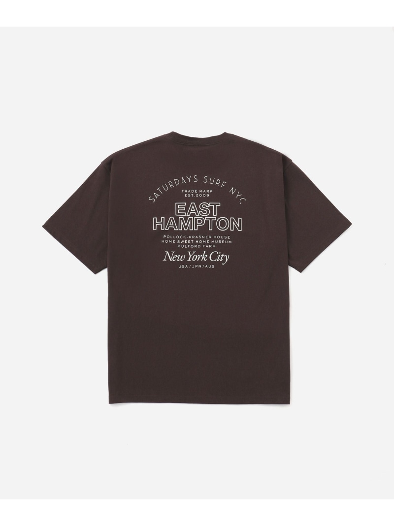 【SALE／30%OFF】East Hampton Relaxed SS Tee Saturdays NYC サタデーズ　ニューヨークシティ トップス カットソー・Tシャツ ブラック ホワイト【RBA_E】【送料無料】[ Fashion]