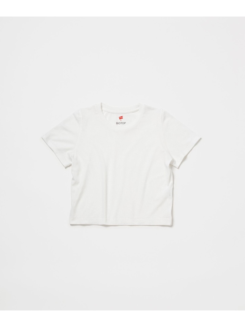 tシャツ WOMEN「Hanes for BIOTOP」TRIBLEND CROPPED T-SHIRTS 2P (SOLID) レディース BIOTOP tシャツ WOMEN「Hanes for BIOTOP」TRIBLEND CROPPED T