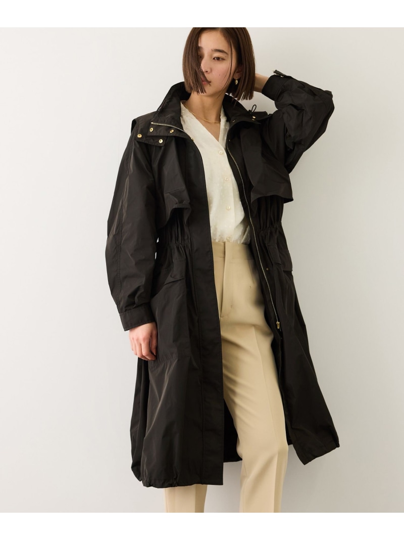 【撥水】タフタフーデッドロング丈スプリングコート ROPE' ロペ ジャケット・アウター マウンテンパーカー【送料無料】[ Fashion]｜J&rsquo;aDoRe JUN ONLINE