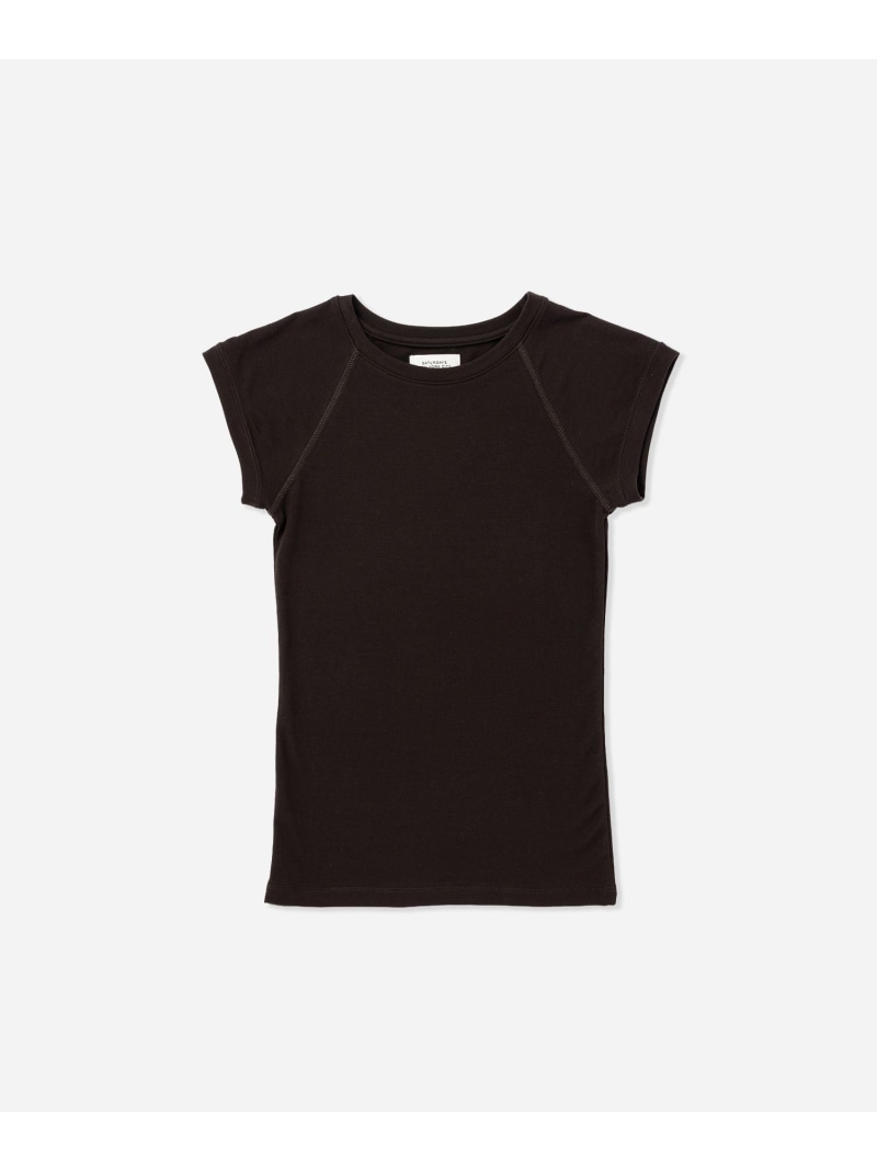 Bree Capped Sleeve Tee  ｜ WOMEN Saturdays NYC サタデーズ ニューヨーク州シティ トップス カットソー・ティーシャツ 白いこと 薄墨色 黒いこと【貨物輸送無料】[ Fashion] トップス-レディースファッション