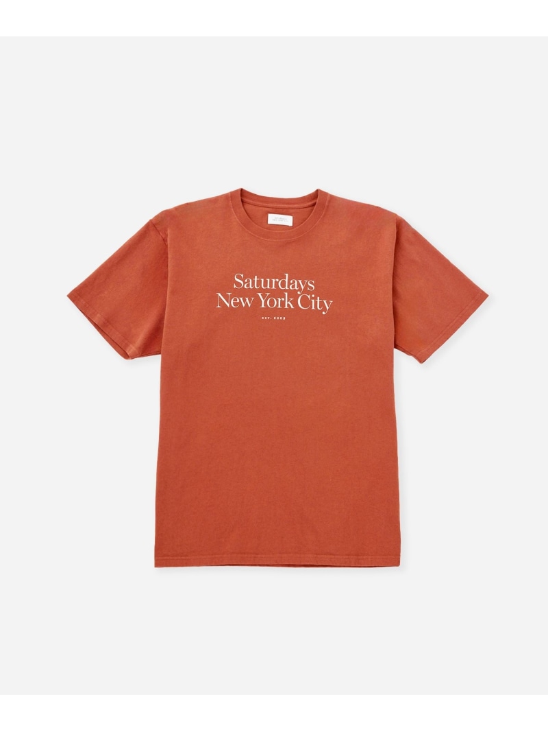 Miller Standard SS T-Shirt Saturdays NYC サタデーズ　ニューヨークシティ トップス カットソー・Tシャツ グレー ベージュ ブラウン【送料無料】[ Fashion]