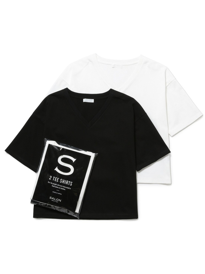 代引き不可 Rakuten Fashion 2pack Vネックt Shirts Ladies Salon Adam Et Rope サロン アダム エ ロペ カットソー カットソーその他 ネイビー J Adore Jun Online 期間限定送料無料 Allengine Cl