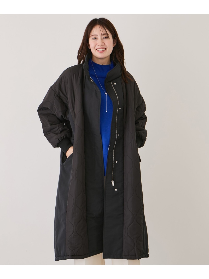 【SALE／30%OFF】キルトロングコート JAYRO ジャイロ ジャケット・アウター その他のジャケット・アウター カーキグリーン ホワイト ブラック【RBA_E】【送料無料】[ Fashion]