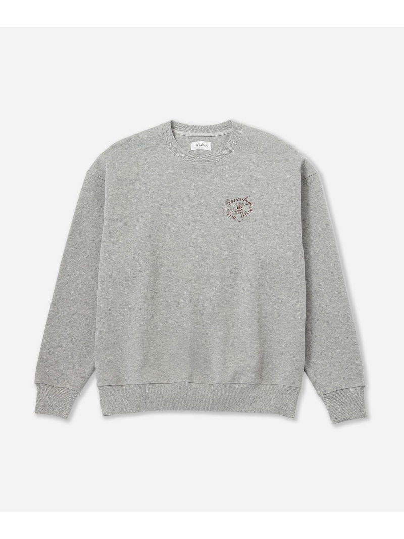 【SALE／30%OFF】Bowery Loofah Collar Sweatshirt Saturdays NYC サタデーズ　ニューヨークシティ トップス スウェット・トレーナー グレー グリーン【RBA_E】【送料無料】[ Fashion]