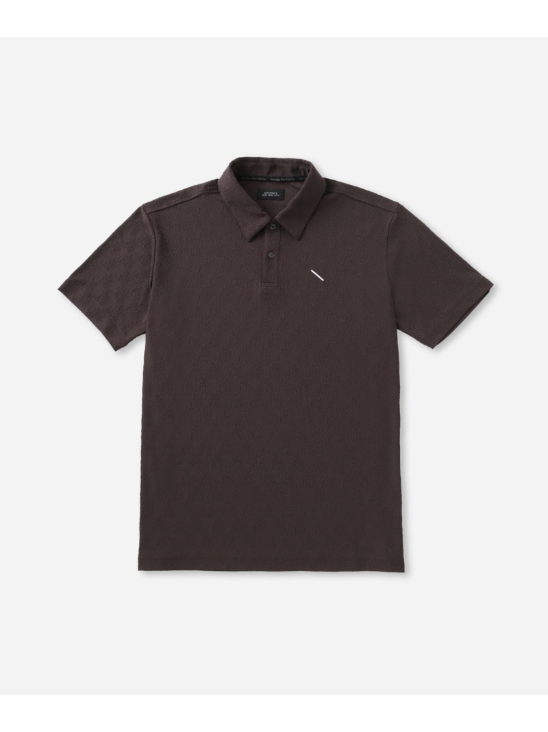 Hs Jaquard Shirt Saturdays Golf サタデーズ　ニューヨークシティ トップス ポロシャツ ホワイト ブルー ブラウン【送料無料】[ Fashion]｜J&rsquo;aDoRe JUN ONLINE