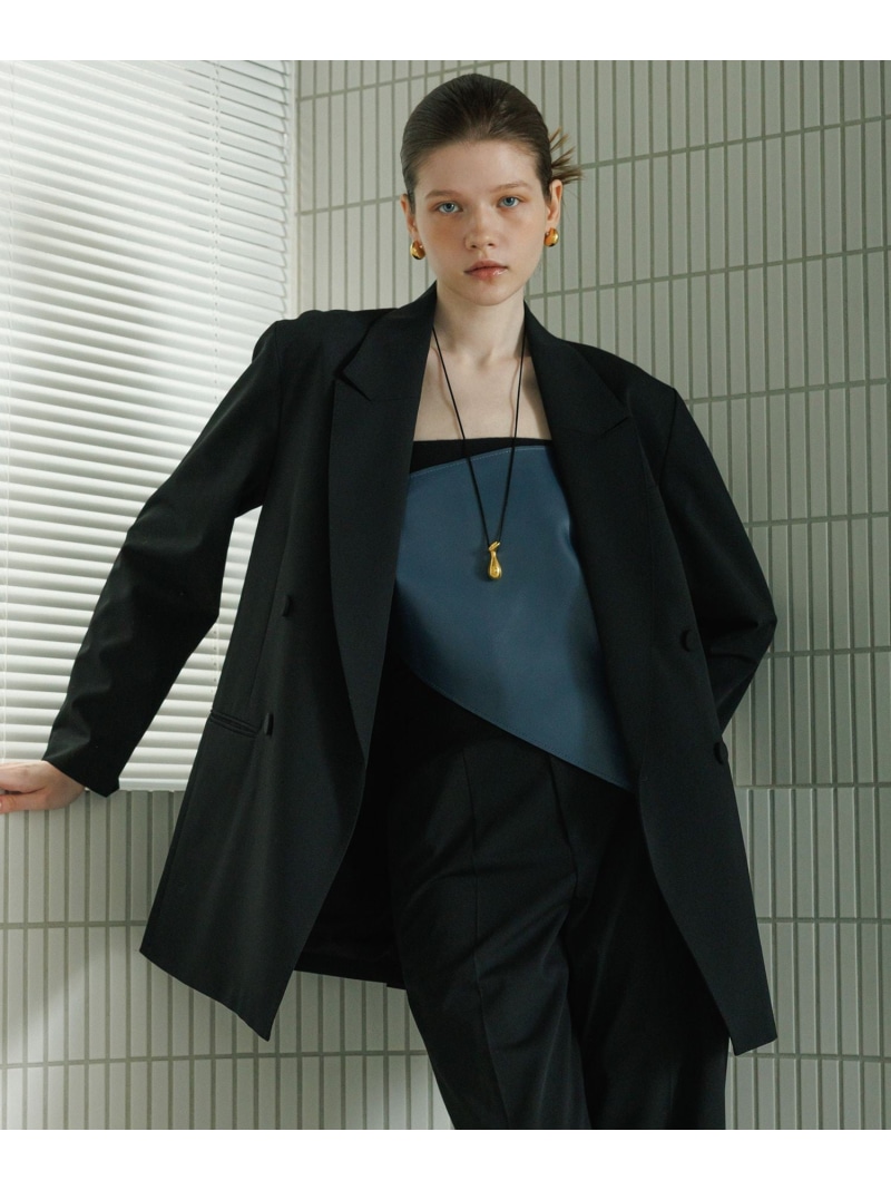 【SALE／20%OFF】【サステナブル】ダブルブレストジャケット ADAM ET ROPE\' FEMME アダムエロペ ジャケット・アウター テーラードジャケット・ブレザー ブラック グレー ブラウン【RBA_E】【送料無料】[ Fashion]｜J&rsquo;aDoRe JUN ONLINE