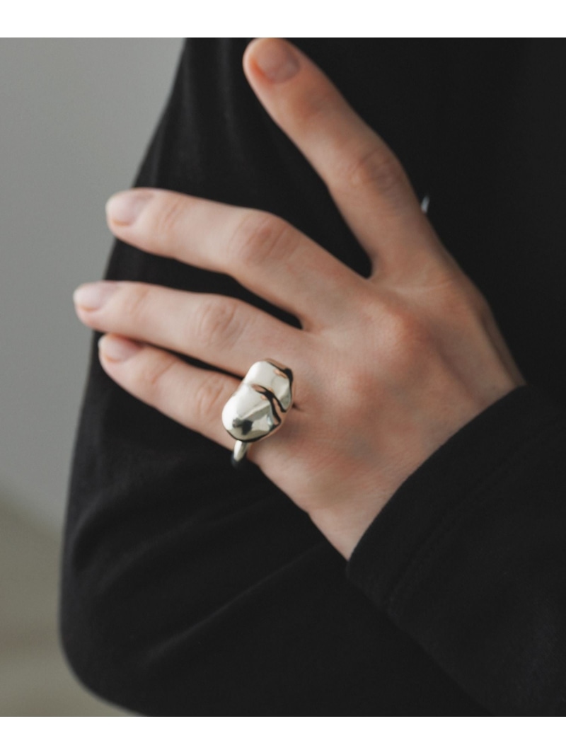 【EMOELLE】pearl shaped silver ring ADAM ET ROPE' FEMME アダムエロペ アクセサリー・腕時計 リング・指輪 シルバー【送料無料】[ Fashion]