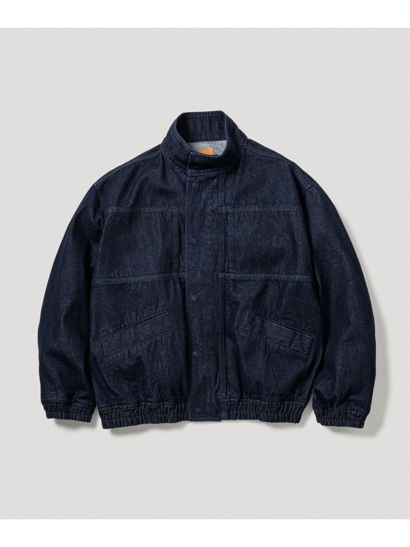 デニム ボマージャケット / ADAM ET ROPE' JEANS -FILM- ADAM ET ROPE' HOMME アダムエロペ ジャケット・アウター デニムジャケット ブラック ネイビー【送料無料】[ Fashion] 15,675円
