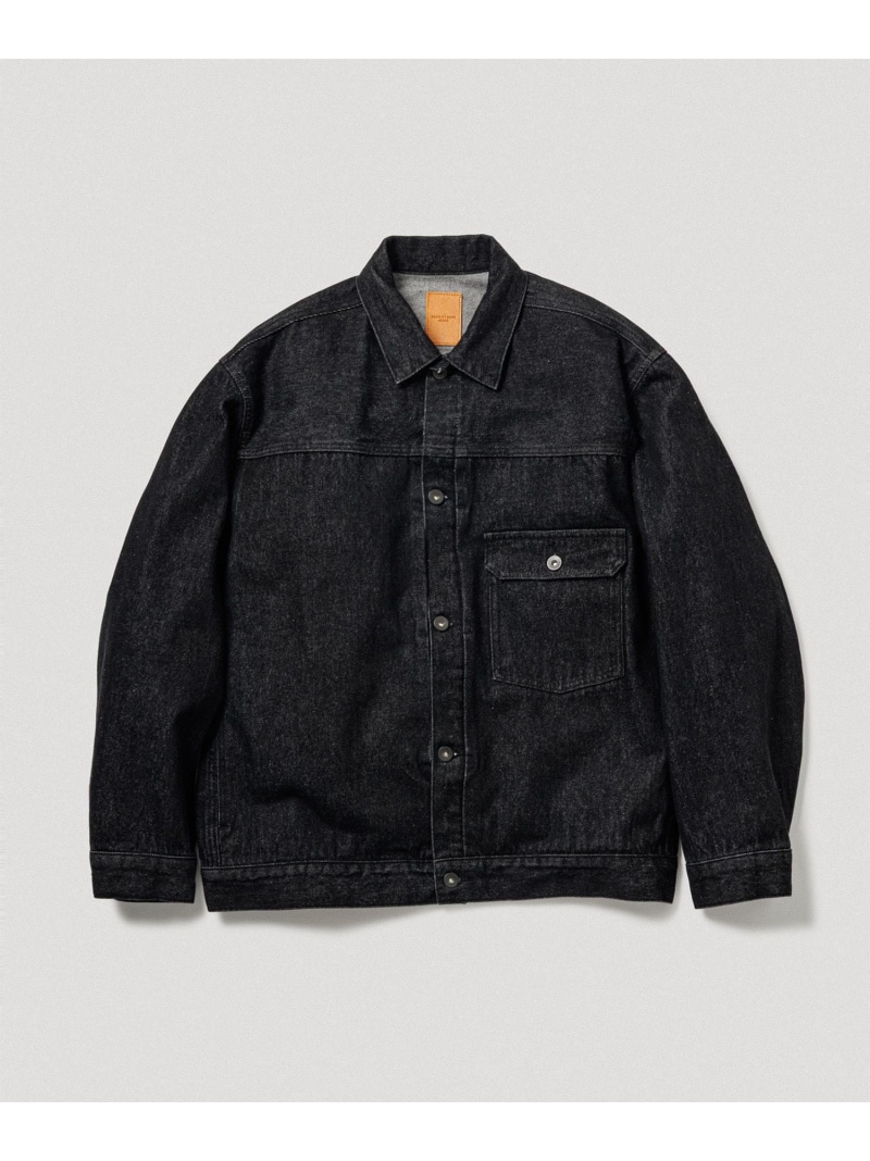 デニム トラッカー ジャケット / ADAM ET ROPE' JEANS -PERS- ADAM ET ROPE' HOMME アダムエロペ ジャケット・アウター デニムジャケット ブラック ネイビー【送料無料】[ Fashion]