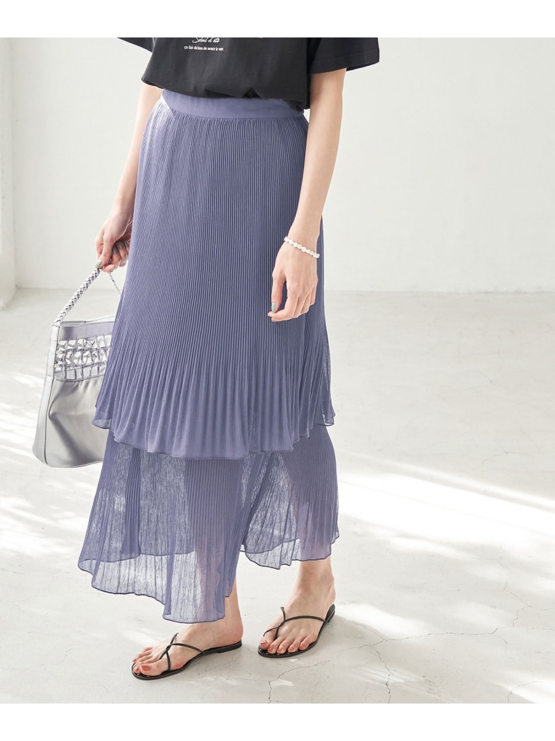 ティアード太陽面爆発スコート Rope Picnic ロペピクニック スカート スカートそのどこかよそに パープル グレー ベージュ フューチャー限定 貨物輸送無料 Rakuten Fashion Rope Picnic レディース スカート ロペピクニック Successsoftware Global