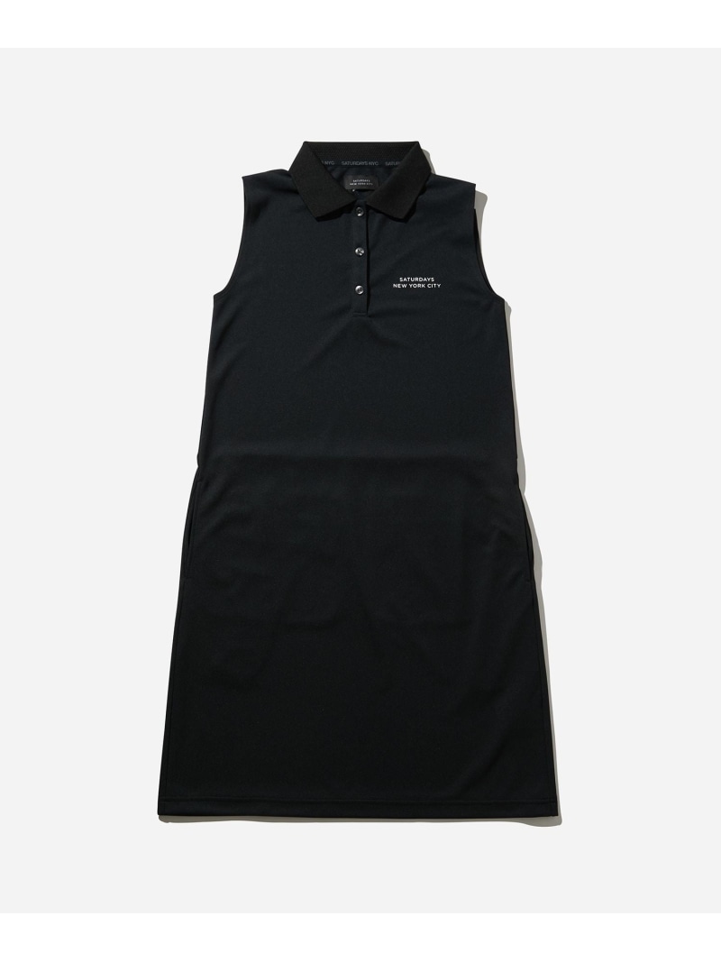 Cutline Basic Polo Onepiece ｜ WOMEN Saturdays Golf サタデーズ　ニューヨークシティ ワンピース・ドレス ワンピース ブラック グレー【送料無料】[ Fashion] 24,200円