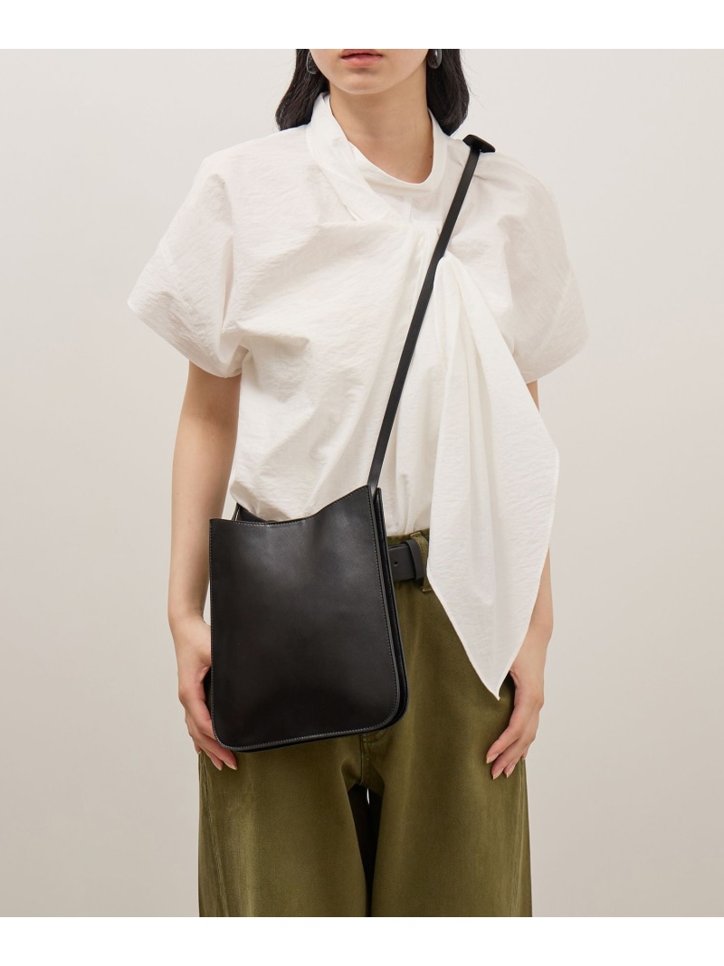 ダブルポケットミニショルダーバッグ ADAM ET ROPE\u0027 FEMME アダムエロペ 御徒面子 ショルダーバッグ 黒いこと【此れから取っておく】*【貨物輸送無料】[ Fashion]