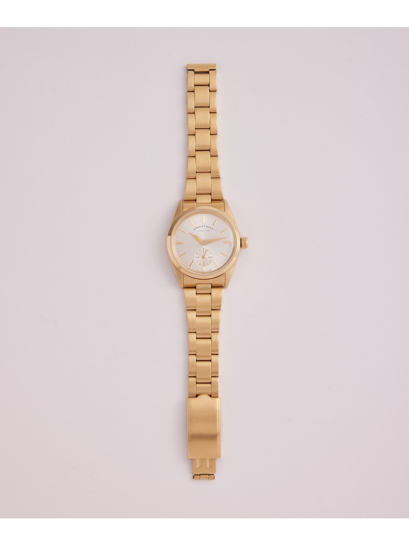 FLATBACK WRISTWATCH(METAL BRACELET) ADAM ET ROPE HOMME アダムエロペ アクセサリー・腕時計 腕時計【送料無料】[ Fashion]