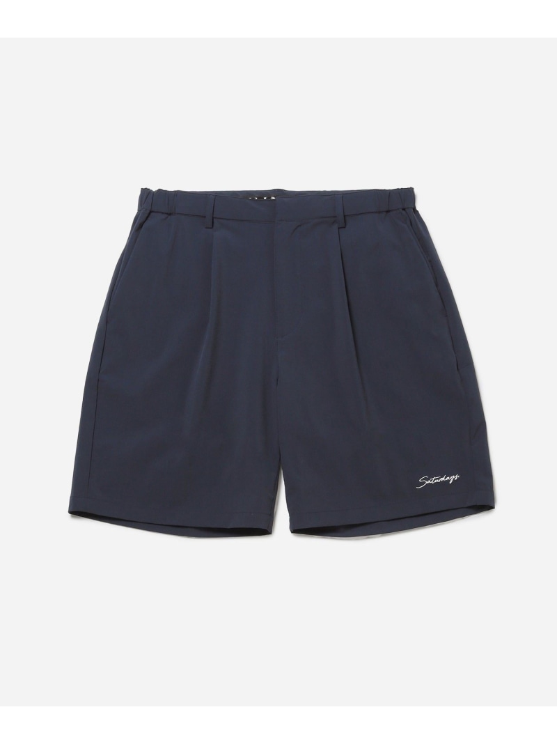 【SALE／40%OFF】Nylon 4way One Tuck Short Pants Saturdays Golf サタデーズ ニューヨーク州シティ ズボン下 余分の物のズボン下 緑であること 米国海軍 薄墨色【RBA_E】【貨物輸送無料】[ Fashion]