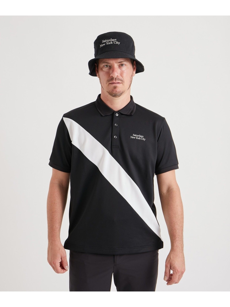 【SALE／30%OFF】Cupro Pique SS Polo Saturdays Golf サタデーズ ニューヨーク州シティ トップス スポーツシャツ 白いこと 黒いこと【RBA_E】【貨物輸送無料】[ Fashion]