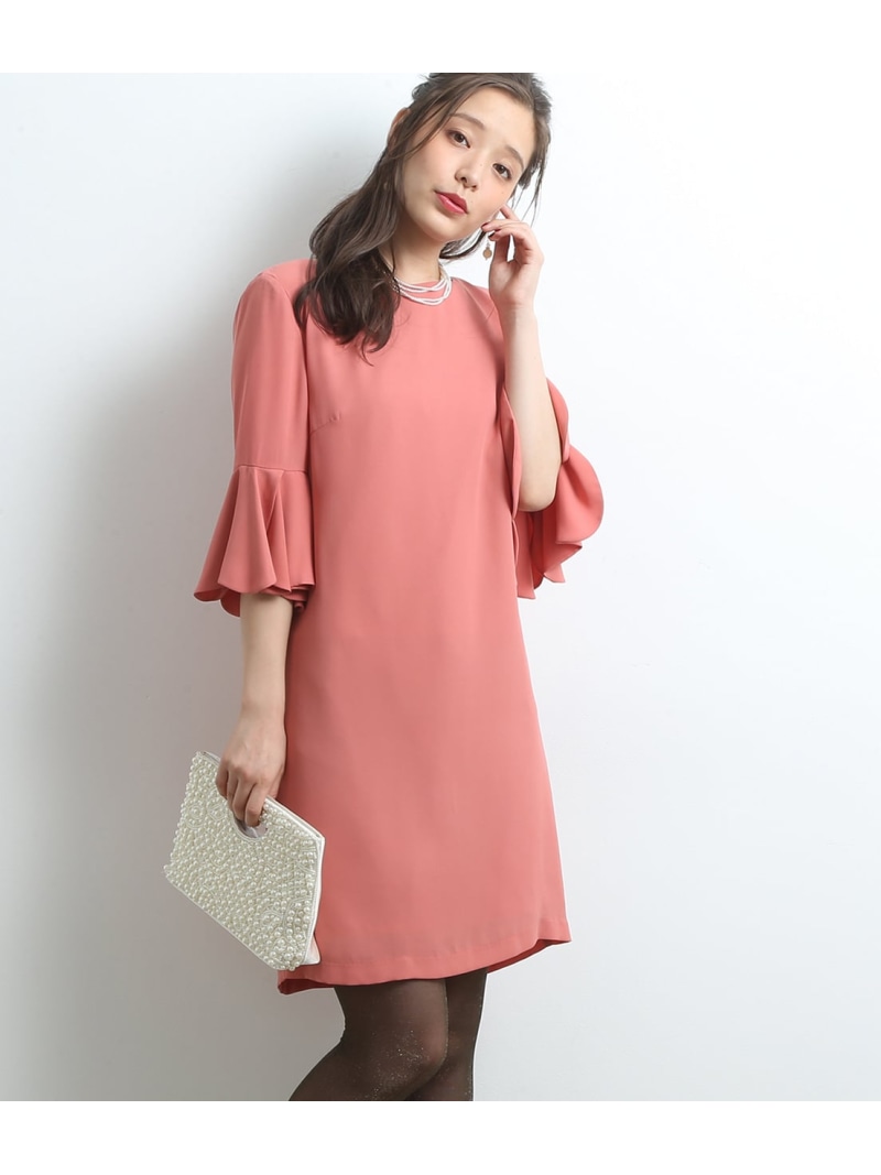 楽天市場 Sale 50 Off フリル袖ワンピース Rope Picnic ロペピクニック ワンピース ワンピースその他 オレンジ ブラック Rba E Rakuten Fashion J Adore Jun Online
