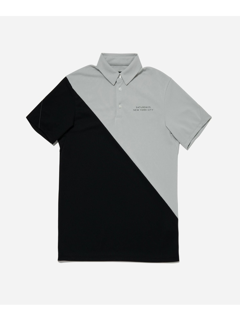 Cutline Basic Polo Shirt S/S Saturdays Golf サタデーズ　ニューヨークシティ トップス ポロシャツ ブラック グレー ネイビー【送料無料】[ Fashion]