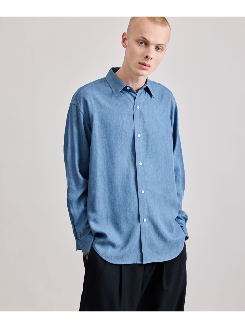 【SALE／20%OFF】Luis Chambray LS Shirt Saturdays NYC サタデーズ　ニューヨークシティ トップス シャツ・ブラウス ブルー【RBA_E】【送料無料】[ Fashion]
