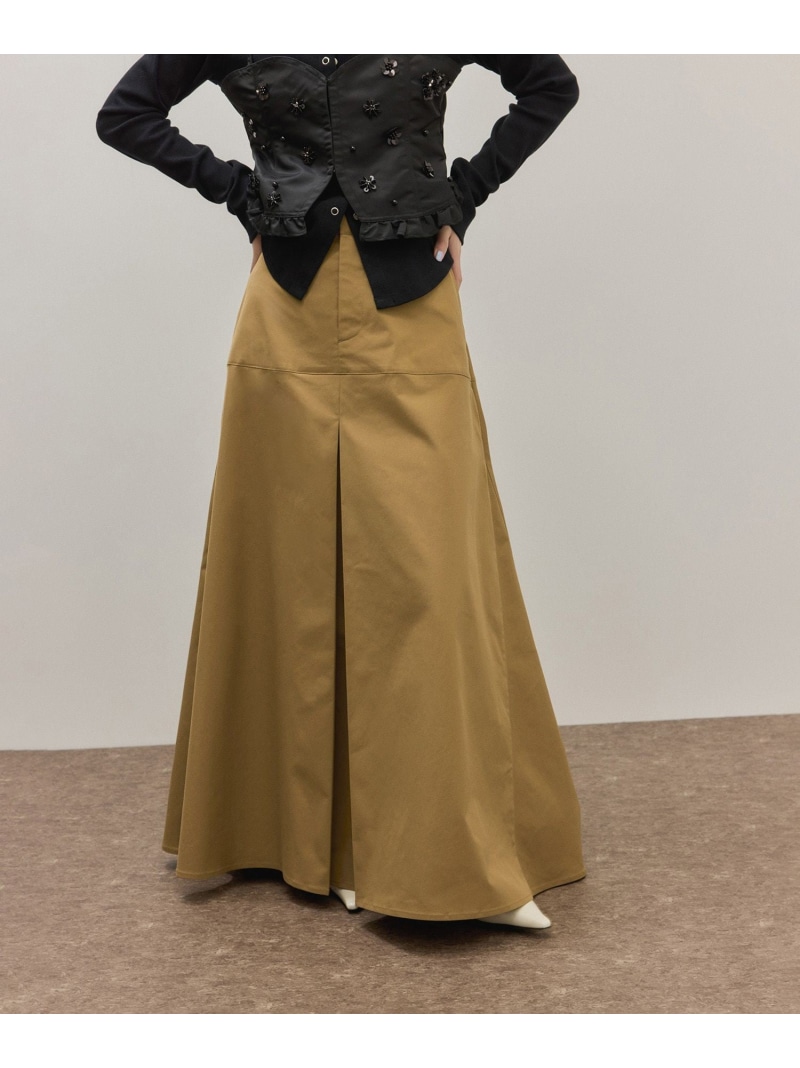 【SALE／50%OFF】ワイドロングスカート ADAM ET ROPE\u0027 FEMME アダムエロペ スコート 余分の物のスコート ベージュ【RBA_E】【貨物輸送無料】[ Fashion]