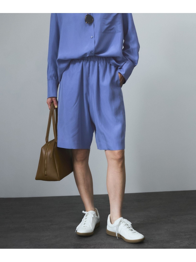 【SALE／40%OFF】[25SS]GENTLE SILKショートパンツ【セットアップ対応】 SALON adam et rope' サロン アダム エ ロペ パンツ その他のパンツ ブラック ベージュ ブルー【RBA_E】【送料無料】[ Fashion]｜J&rsquo;aDoRe JUN ONLINE