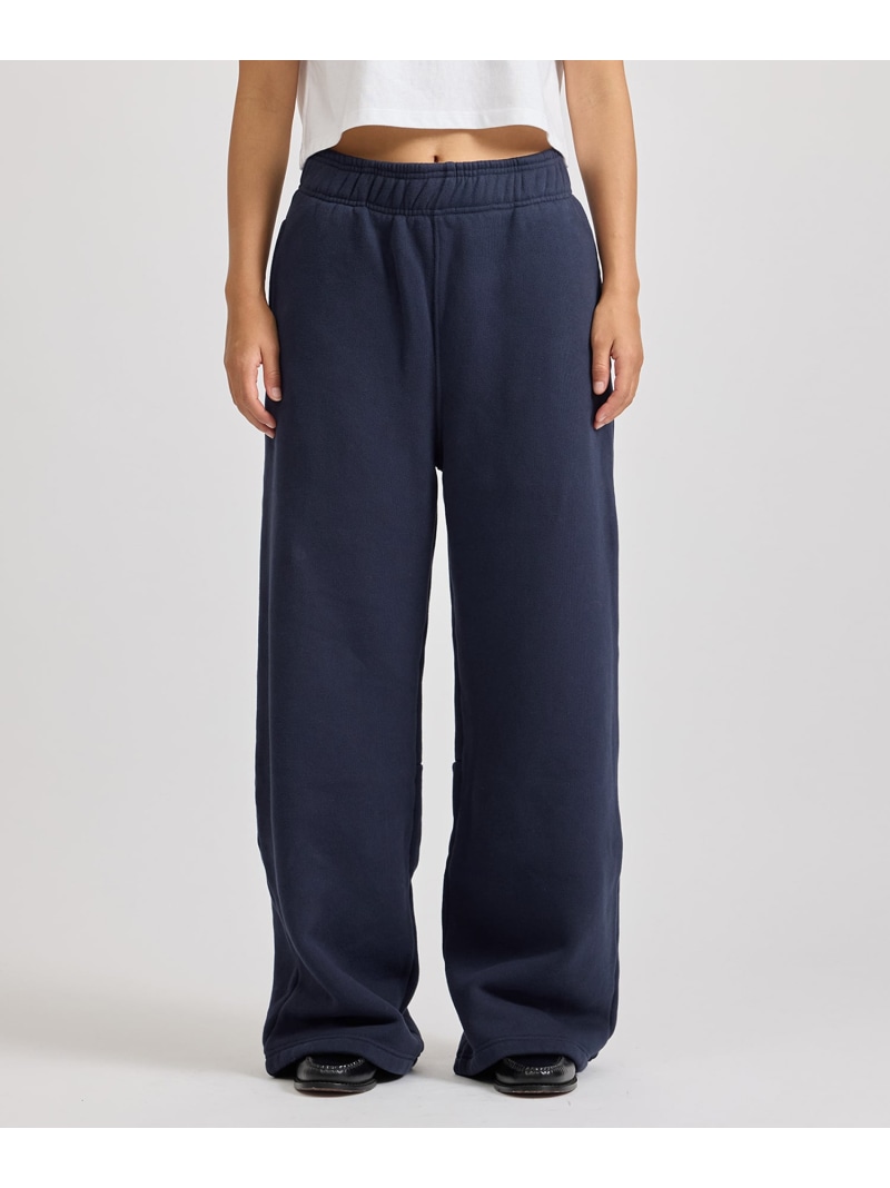 【SALE／50%OFF】Fulton Long Loop Sweatpants  ｜ WOMEN Saturdays NYC サタデーズ ニューヨーク州シティ ズボン下 余分の物のズボン下 米国海軍 白いこと【RBA_E】【貨物輸送無料】[ Fashion] レディースファッション-パンツ-ボトムス