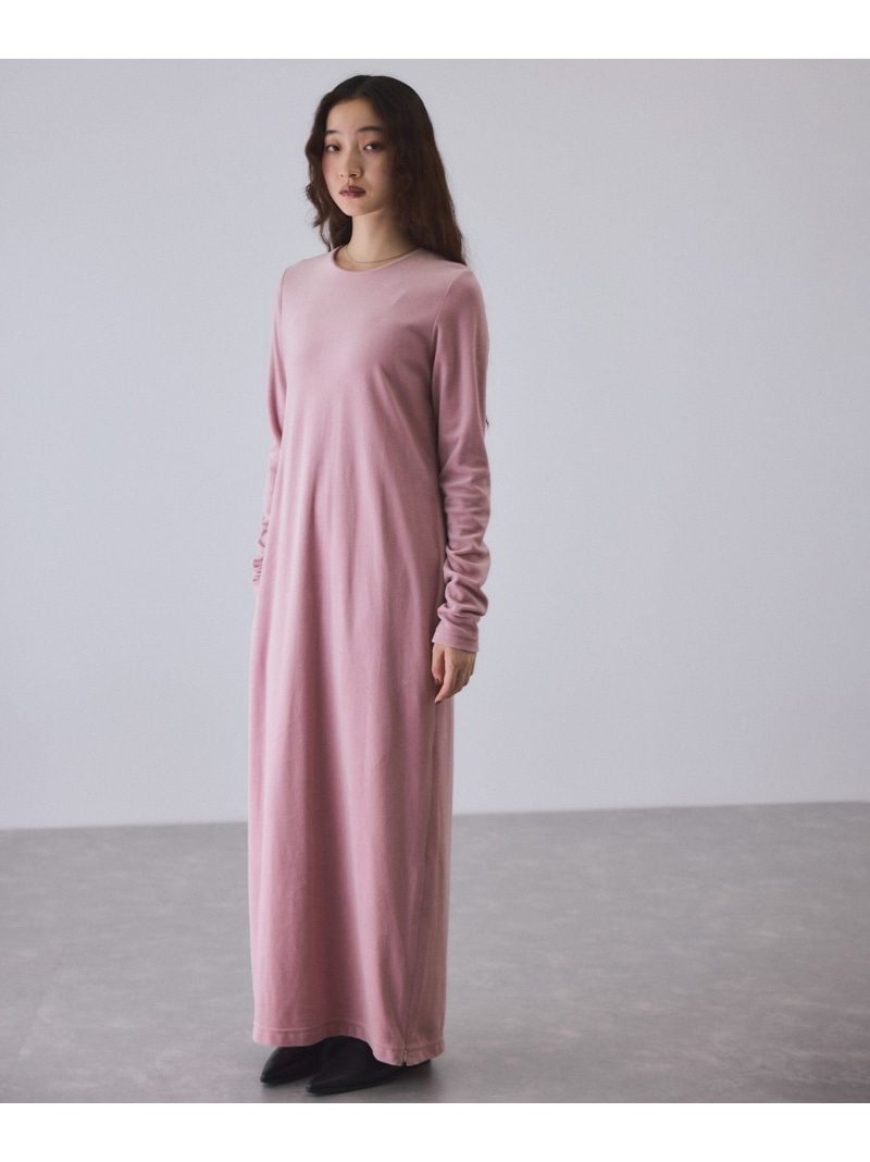 【SALE／50%OFF】天鵞絨 BOTANICAL DYED DRESS ADAM ET ROPE\u0027 FEMME アダムエロペ 衣装・御召しもの 衣装 緑であること 米国海軍 サクラ色【RBA_E】【貨物輸送無料】[ Fashion]