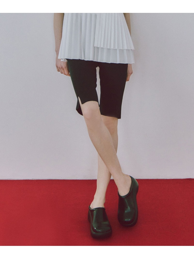 【SALE／30%OFF】【接触冷感】ニットカプリパンツ ADAM ET ROPE' FEMME アダムエロペ パンツ その他のパンツ ブラック【RBA_E】【送料無料】[ Fashion]
