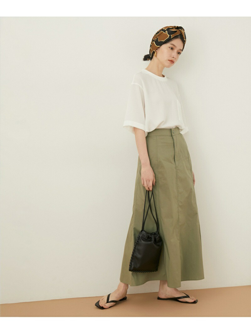 アウトレット店舗 Web限定 パネルフレアースカート Adam Et Rope アダムエロペ スカート スカートその他 ネイビー カーキ イエロー 送料無料 Rakuten Fashion Rvcconst Com