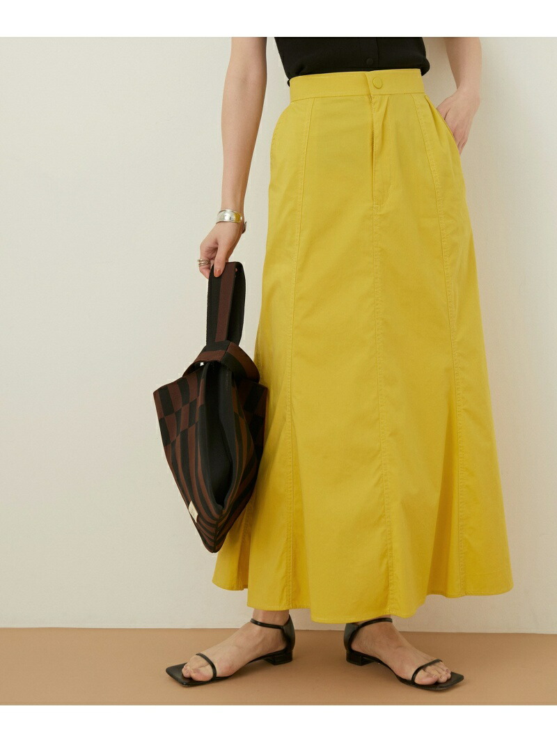 アウトレット店舗 Web限定 パネルフレアースカート Adam Et Rope アダムエロペ スカート スカートその他 ネイビー カーキ イエロー 送料無料 Rakuten Fashion Rvcconst Com